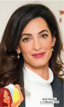  ??  ?? Amal Clooney, n. 3 februarie 1978