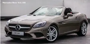  ??  ?? Mercedes-Benz SLC 200