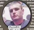  ??  ?? Povređen: Ilija Jojić