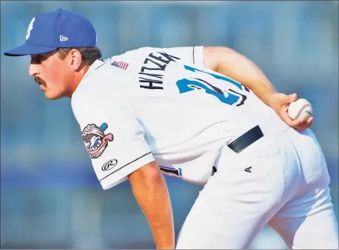  ?? Mike Krebs / Contribute­d photo ?? Greenwich’s J.T. Hintzen is 3-1 with a 4.57 ERA in 26 outings for Double-A Biloxi in the Brewers’ system.