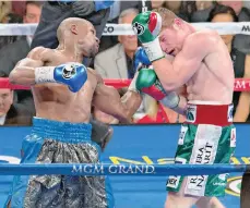  ?? /IMAGO7 ?? En el duelo de 2013, Mayweather no tuvo ningún problema para derrotar a un ‘Canelo’ Álvarez aún verde.