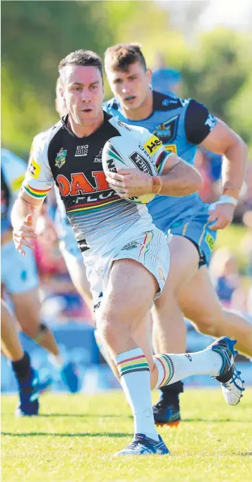  ?? Picture: BRETT COSTELLO ?? STELLAR SHOW: Penrith's James Maloney was on fire for the Panthers against the Parramatta Eels yesterday, the only blight being a missed conversion.