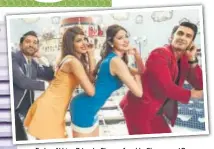  ??  ?? Farhan Akhtar, Priyanka Chopra, Anushka Sharma, and Ranveer Singh in the multistarr­er Dil Dhadakne Do