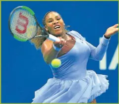  ?? AFP ?? FINALISTAS. Williams va por su séptimo título en Nueva York.