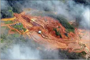  ??  ?? Vue sur une mine près de Cayenne, en Guyane (illustrati­on).