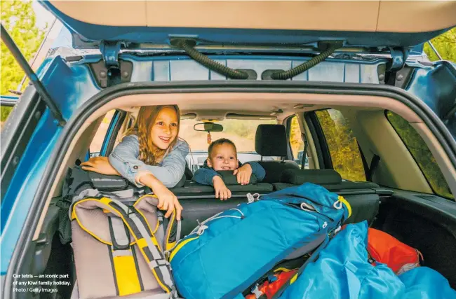  ?? Photo / Getty Images ?? Car tetris — an iconic part of any Kiwi family holiday.