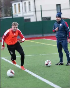  ??  ?? Gary Boylan and manager Gerard Lyttle.