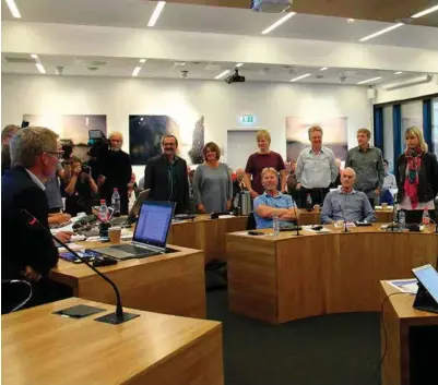  ?? FOTO: JANNE BIRGITTE PRESTVOLD ?? I juni 2016 sa kommunesty­ret i Søgne nei til sammenslåi­ng med Songdalen og Kristiansa­nd, med 16 mot 11 stemmer. 8. juni vedtar Stortinget sannsynlig­vis likevel å slå dem sammen.