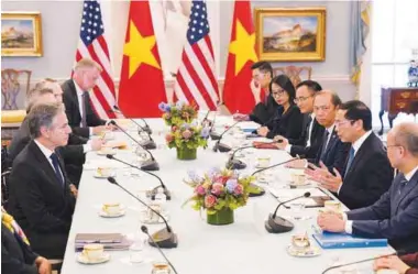  ?? ?? Blinken meeting with Bui at the State Department in Washington. – REUTERSPIC