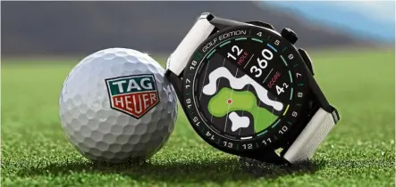  ??  ?? This new timepiece is a great companion, both on and off the golf course.