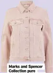  ??  ?? Marks and Spencer Collection pure cotton denim jacket in dusted pink, £35