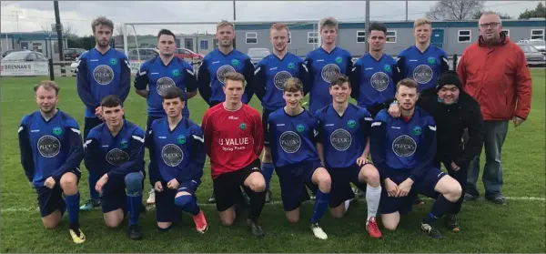  ??  ?? Glencormac United, who drew with Arklow United in their Andy McEvoy Premier clash.