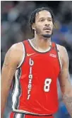  ?? DAVID ZALUBOWSKI/AP ?? Forward Trevor Ariza played for the Portland Trail Blazers in 2020 before the pandemic shut down the league.