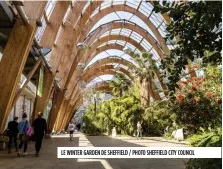  ??  ?? LE WINTER GARDEN DE SHEFFIELD / PHOTO SHEFFIELD CITY COUNCIL