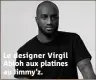  ??  ?? Le designer Virgil Abloh aux platines au Jimmy’z.