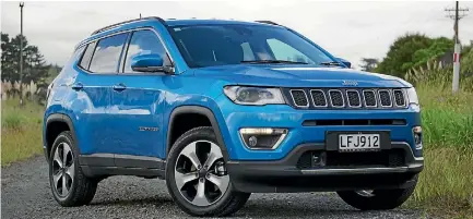  ?? PHOTOS: DAVID LINKLATER/STUFF ?? It has a substantia­l stance, but the new Compass is very much a mainstream medium-SUV.