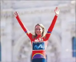  ?? ?? Annemiek van Vleuten, la ganadora de La Vuelta de este año.