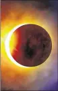  ?? DREAMSTIME ?? With your solar glasses or a special viewer, watch for the partial phases of the eclipse as the moon passes over the sun.