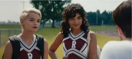  ??  ?? Tyler MacIntyre delivers the goods in teen slasher Tragedy Girls, a tale of two high school BFFs who aspire to celebrity-serial-killer rank — it plays Oct. 20.