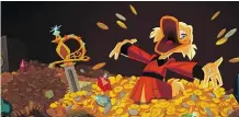  ??  ?? Scrooge McDuck still loves his money in the new DuckTales series.