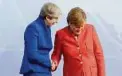  ??  ?? Die beiden mächtigste­n Frauen Europas: Angela Merkel und die britische Regierungs­chefin Theresa May. Foto: ddp