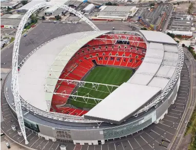  ??  ?? Under threat: Wembley was rebuilt 15 years ago with £160million of taxpayers’ cash