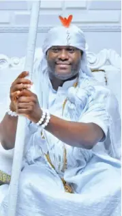  ??  ?? Ooni of Ife, Oba Adeyeye Ogunwusi