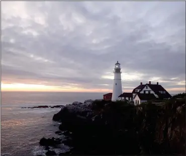  ?? Photo for The Washington Post by Melanie D.G. Kaplan ?? Portland Head Light in Cape Elizabeth, the oldest lighthouse in Maine, was commission­ed by George Washington in the late 1700s.