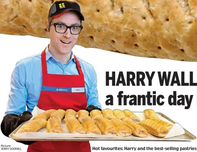  ?? Picture: JENNY GOODALL ?? Hot favourites: Harry and the best-selling pastries