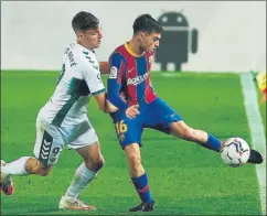  ?? FOTO: EFE ?? Pedri, destacado Volvió a ser de los mejores ante el Elche