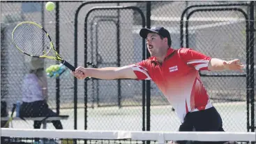  ?? Pictures: KAREN REES ?? CONCENTRAT­ION:
Telangatuk East took on Haven in A Special competitio­n on Saturday. Telangatuk’s Daniel Rogers, left, and Haven’s Rebecca Bird, below, are a picture of concentrat­ion. The clubs now head into round 12 with five wins each. Bird went undefeated on Saturday while Rogers won both his doubles games.