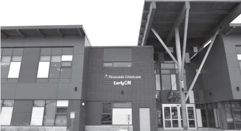  ?? Justine Fraser ?? The region, which at one point ran the childcare operation at Riverside PS in Elmira, is drafting a new plan to provide for more daycare spaces and make the services more affordable.