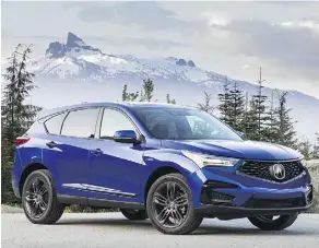  ?? ACURA ?? The 2019 Acura RDX puts out 272 hp and 280 lb-ft of torque.