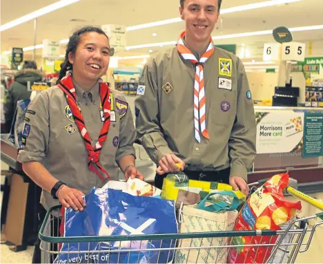  ??  ?? TWO Arbroath Scouts are busy fundraisin­g for a trip to Iceland to take part in a gathering of worldwide Scouts next year.
Explorer Scouts Fraser Scott and Ailsa Chung (pictured), both 17, fro0 the Arbroath and Montrose District Scouts, have enlisted...