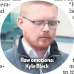  ??  ?? Raw emotions:
Kyle Black