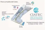  ??  ?? Plano completo del Ciatec.