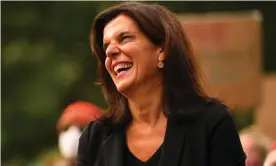  ??  ?? Julia Banks will join the advisory board of Climate 200 to help support independen­t candidates focused on climate action, restoring integrity in politics and gender equality. Photograph: James Ross/AAP