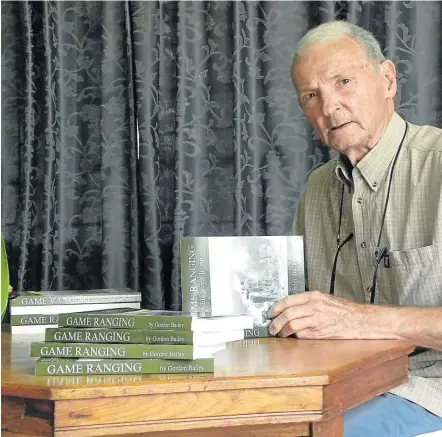 ?? Picture: SUPPLIED ?? NEW CHAPTER: Former game ranger Gordon Bailey of Chintsa East signs books during a launch event of his book ‘Game Ranging A Life worth Living’