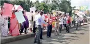  ??  ?? The CTU organised protests in front of schools and education zonal offices