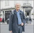  ??  ?? BEER Wetherspoo­n founder Tim Martin in Guildhall Walk, Portsmouth