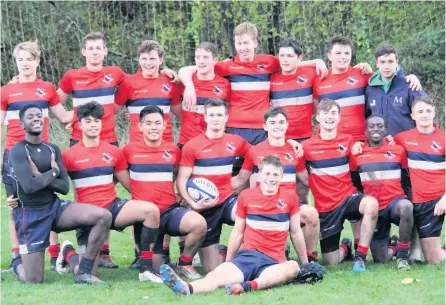  ??  ?? Monkton Combe School’s rugby 1st XV, who have recorded their most successful season since 1989