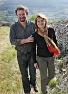  ??  ?? Le vignoble d’altitude tenu par Delphine Rousseau et Julien Zernott vaut le détour.