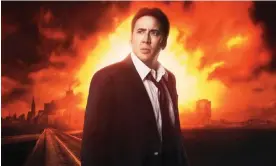  ?? Photograph: AJ Pics/Alamy ?? Nicolas Cage in the poster for 2014’s Left Behind.