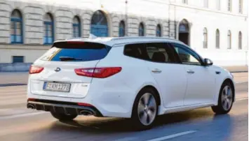  ??  ?? Große Klappe, viel dahinter: der neue Kia Optima Sportswago­n.