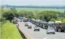  ?? ?? TRAC urges road users travelling between SA and Mozambique during the festive season to plan their trips, as delays and traffic congestion may occur near and at the Lebombo and Ressano Garcia border posts.