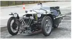  ??  ?? Fortunatel­y no reversing was required for Gary Caroline’s 1932 Morgan Supersport­s.