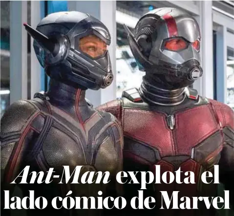  ?? | CORTESÍA ?? Ant-Man and the Wasp llega a reconforta­r al público de Marvel después de Infinity War.