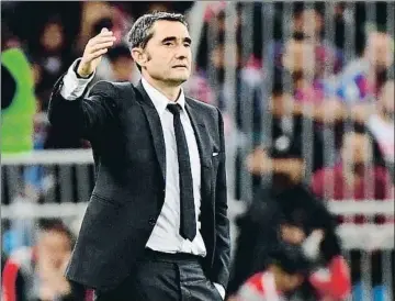  ?? GIUSEPPE CACACE / AFP ?? Ernesto Valverde, el pasado jueves en el partido contra el Atlético de Madrid