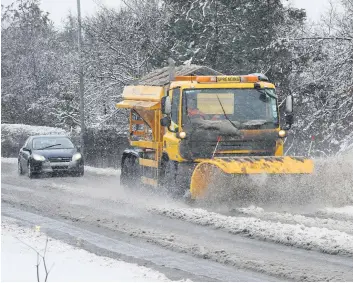  ??  ?? Keeping track
The online tracker enables the public to check when gritters are on the roads