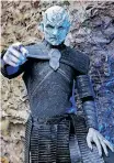  ?? GEISLERFOT­OPRESS GmbH / Alamy ?? GAME of Thrones Night King – a whitefaced, non-human creature with horns dressed in battle armour. |